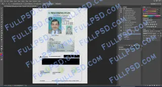 USA Washigton Driver License under 21 PSD